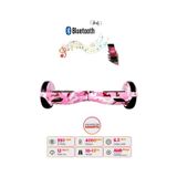 Citymate Hoverboard 6.5 inch Elektrikli Kaykay Scooter Bluetooth Hoparlörlü D03 pembe-kamuflaj
