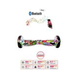 Citymate Hoverboard 6.5 inch Elektrikli Kaykay Scooter Bluetooth Hoparlörlü D03 yaprak-grafity