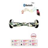 Citymate Hoverboard Elektrikli Kaykay Bluetooth Hoparlörlü 6.5 İnch Yeşil Kamuflaj D07