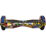 Citymate Smart Balance 8.5" Ledli Bluetooth Hoparlörlü Sarı Grafiti Elektrikli Kaykay Hoverboard