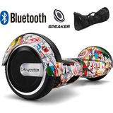 Citymate Smart Balance Elektrikli Kaykay Hoverboard Çanta Hediyeli Bluetooth Hoparlörlü Desenli - DESEN19