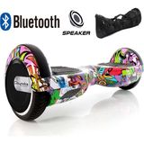 Citymate Smart Balance Elektrikli Kaykay Hoverboard Çanta Hediyeli Bluetooth Hoparlörlü Desenli - DESEN7
