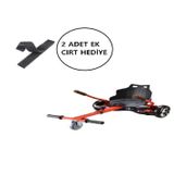 Citymate Tüm Modeller Ile Uyumludur Kırmızı Hoverkart Elektrikli Kaykay Hoverboard Aparatı(2 Adet Yedek Cırt Hediye)