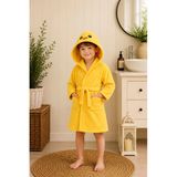 Civciv Kapüşonlu Çocuk Bornozu | Unisex Bebek Ve Çocuk Banyo Bornozu, Yumuşak Dokulu, 1-10 Yaş
