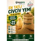 Civciv Yemi 1 Kg, Hızlı Büyüme %22 Protein Granül Yem, 0-20 Hafta Başlangıç Yemi