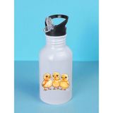 Civcivler Baskılı Matara Suluk 600 ml - Sporcu Suluğu, Büyük Suluk, Spor Matara, Sporcu Sulukları