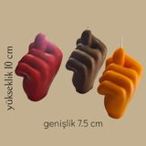 Civetta Dogal Dekoratif Cikolata Gül Vanilya Kokulu Nah Modeli Soyawa x Mum - Renkli - 3 Adet
