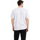 Civetta Erkek Asit Yıkama Bisiklet Yaka Kısa Kollu Oversize T-Shirt Tişört - Beyaz