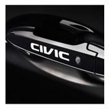 Civic Araba Kapı Kolu Araç Sticker Yapıştırma 8Ad