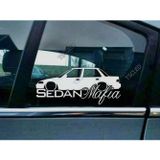 Civic EF Sedan Kelebek Cam Araba oto Sticker 19 cm 2 Adet