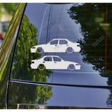 Civic EG EH Sedan Kelebek Cam Oto Sticker 17 CM 2 Adet