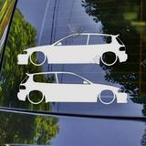 Civic (EG) Kelebek Cam Oto Sticker 17 CM 2 Adet