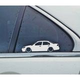 Civic ES sedan 2004-2005 Kelebek Cam Oto Sticker 17 CM 2 Adet