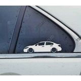 Civic FB sedan 9th Kelebek Cam Oto Sticker 17 CM 2 Adet