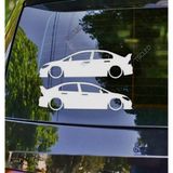 CIVIC FD2R Type-R Kelebek Cam Oto Sticker 17 CM 2 Adet