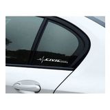 Civic Nabız Kalp atışı sticker 2 adet kelebek cam