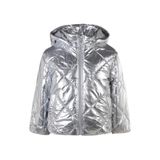 Civil 6-9 Yaş Kız Çocuk Mont Gri, 8-9 Yaş, 21L51MT1225W1, Silver, girls