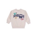 Civil 96 College Nakışlı Sweatshirt, 4-5 Yaş, 19330J23625W1-TAS-4, Taş, erkek-çocuk