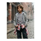 Civil Aslan Nakışlı Erkek Çocuk Sweatshirt, 7-8 Yaş, 19785V20425W1, Gri, erkek-çocuk
