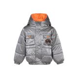 Civil Astronot Baskılı Erkek Çocuk Mont Gri, 3-4 Yaş, Astronot Baskılı Mont, Açık Gri, Erkek Çocuk