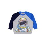 Civil Astronot Baskılı Erkek Çocuk Sweatshirt Gri 3-4 Yaş, 3-4 Yaş, 19D94514825W1, Grimelanj, erkek-çocuk