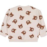 Civil Ayı Baskı 6-18 Ay Bej Açık Taş Bebek Sweatshirt