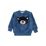 Civil Ayı Nakışlı Erkek Çocuk Sweatshirt, 3-4 Yaş, 19407416425W1, İndigo, erkek-çocuk