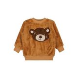 Civil Ayı Nakışlı Erkek Çocuk Sweatshirt Turuncu, 4-5 Yaş, 19407416425W1, Tarçın, erkek-çocuk
