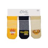 Civil Baby 10189 Civil Baby Animal 3'lü 6- Bebek Erkek Çorap Set - Standart18 Ay