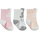 Civil Baby 3D Tavşan Kulaklı 3'lü 6- Bebek Kız Çorap Set - Standart - 6-9 Ay