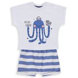Civil Baby Ahtapot Baskılı 6-18 Ay Takım - Beyaz