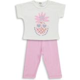 Civil Baby Ananas Baskılı 6-18 Ay Ekru Takım