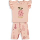 Civil Baby Ananas Baskılı 6-18 Ay Pudra - Açık Somon Takım