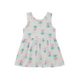 Civil Baby Ananas Desenli Kız Bebek Elbisesi, 18-24 Ay, Ekru