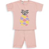 Civil Baby Ananas Nakışlı 6-18 Ay Pudra - Açık Somon Takım