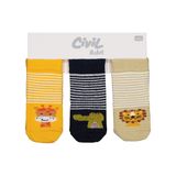 Civil Baby Animal 3'lü 6- Bebek Erkek Çorap Set - Standart
