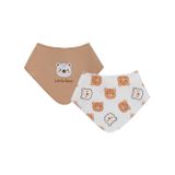 Civil Baby Ayıcık Empirme 2 Kat 2'li Mama Önlüğü - Kahverengi