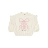 Civil Baby Balerin Ayakkabı Baskılı Sweatshirt 6-18 Ay, 12-18 AY, 19330J55425W1, Ekru, kız-bebek