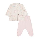 Civil Baby Balerin Empirme 1-9 Ay Pijama Takımı - Ekru