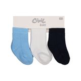 Civil Baby Basic Havlu 6-18 Ay 3'lü Bebek Erkek Çorap Set - Standart