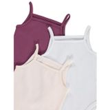 Civil Baby Basıc İp Askılı 3 Lü 0-36 Ay Çıtçıtlı Badi - Pudra 1-3 Ay