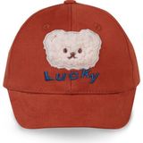 Civil Baby Bear Süzine Nakış 6-18 Ay Bebek Erkek Kep Şapka - Turuncu - Standart