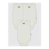 Civil Baby Bebek 3'lü Çıtçıtlı Badi 1-3 Yaş Beyaz