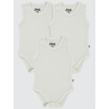 Civil Baby Bebek 3'lü Çıtçıtlı Badi 3-9 Ay Beyaz