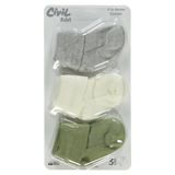 Civil Baby Bebek 3'lü Çorap Set 0-24 Ay Krem