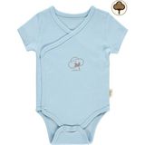 Civil Baby Bebek Organik Çıtçıtlı Badi 0-3 Ay Mavi - 1 - 3 Ay