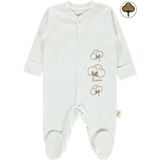 Civil Baby Bebek Organik Patikli Tulum 0-3 Ay Ekru - 1 - 3 Ay