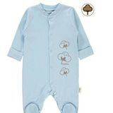 Civil Baby Bebek Organik Patikli Tulum 0-3 Ay Pembe