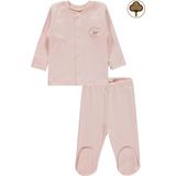 Civil Baby Bebek Organik Pijama Takımı 0-6 Ay Pembe - 0 - 1 Ay