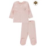 Civil Baby Bebek Organik Pijama Takımı 0-6 Ay Pembe